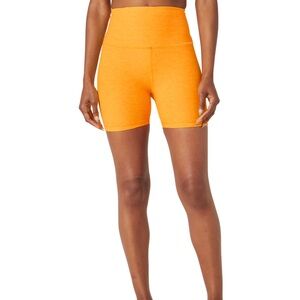 Beyond Yoga Spacedye Keep Pace Biker Short Mango Pop Heather